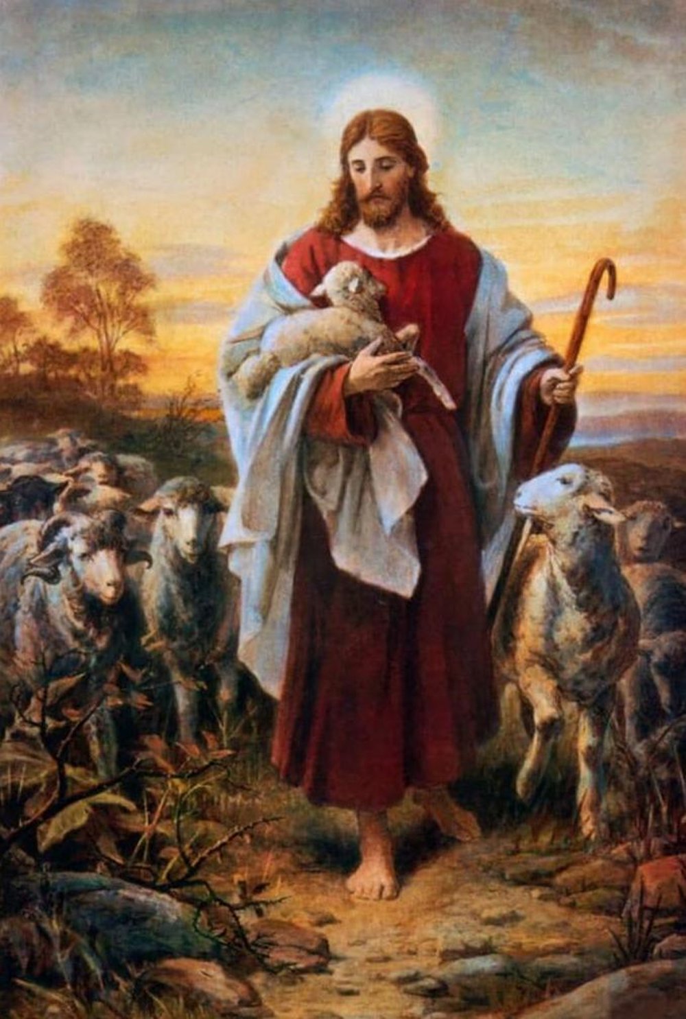 Repro - Jesus As The Good Shepherd , HD Wallpaper & Backgrounds