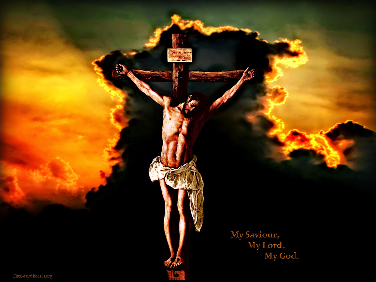 Wallpaper - Jesus Christ On The Cross Hd , HD Wallpaper & Backgrounds