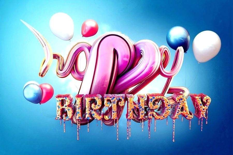 Happy - Happy Birthday Wishes 3d , HD Wallpaper & Backgrounds