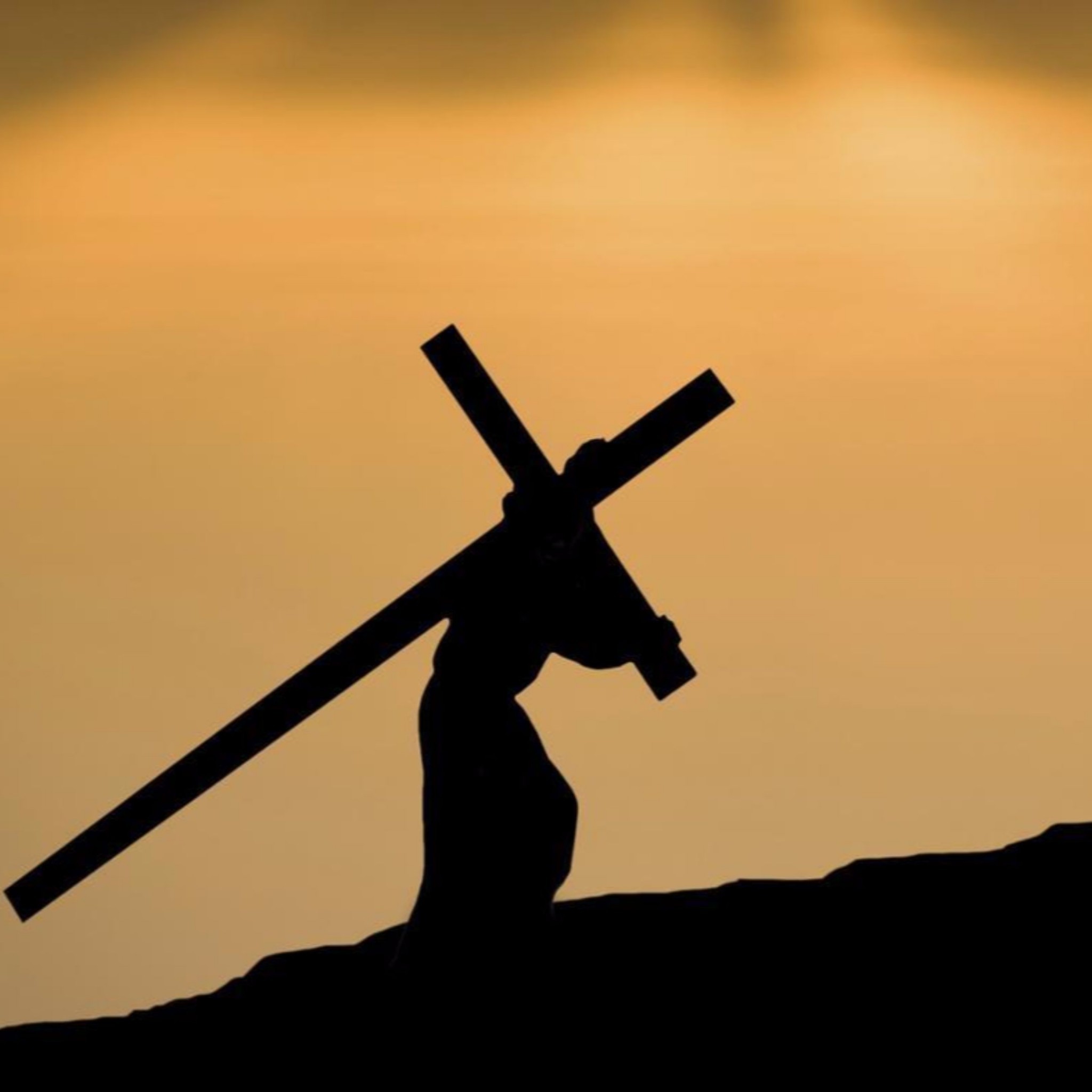 Jesus Carrying Cross Silhouette , HD Wallpaper & Backgrounds