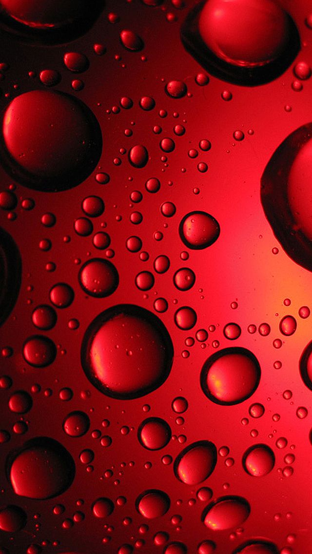 Red Raindrops Iphone Wallpaper Hd - Red Iphone Wallpaper Hd , HD Wallpaper & Backgrounds