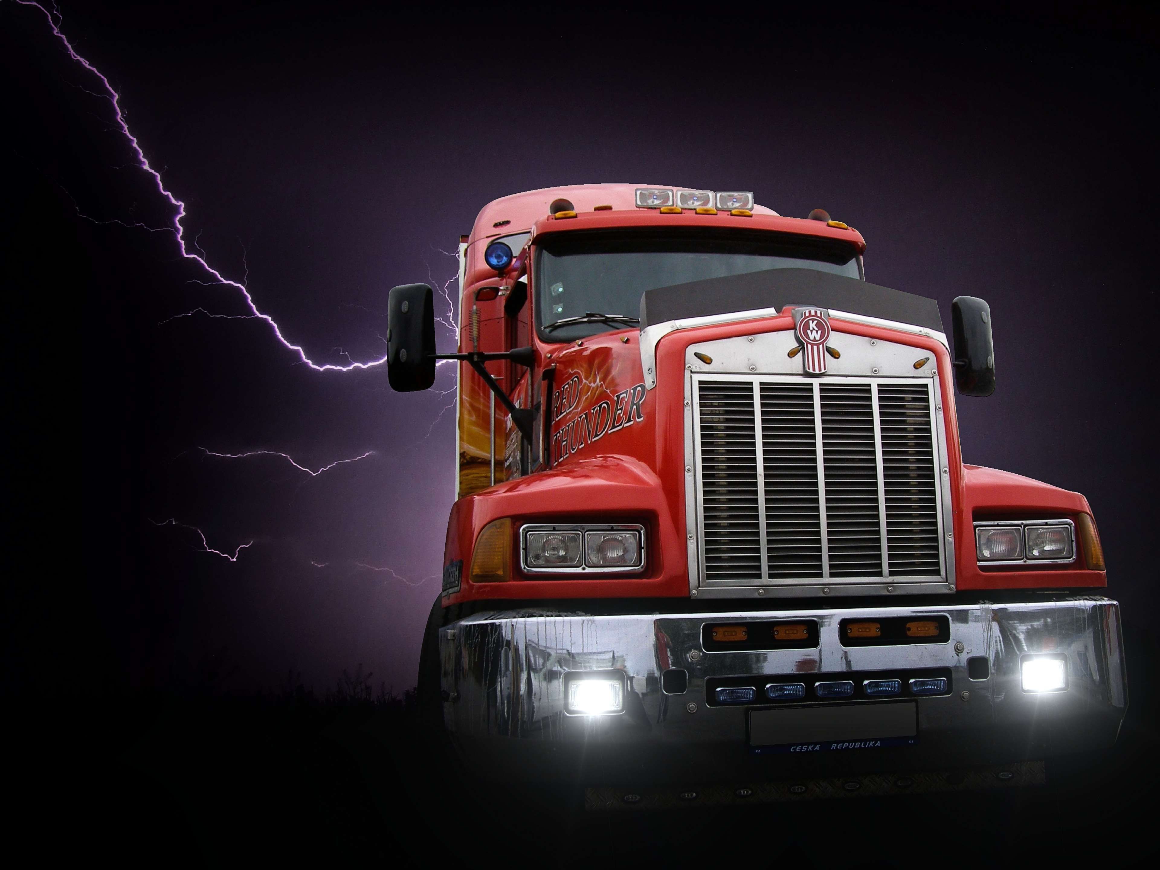 Background Cargo Collage Dark Flash Night Poster Red - Truck , HD Wallpaper & Backgrounds