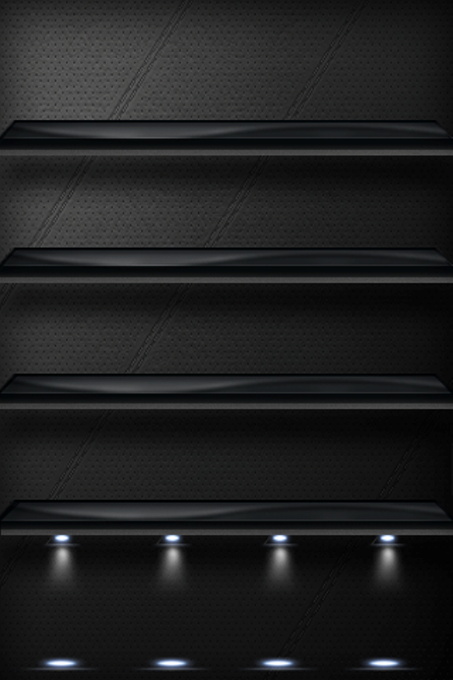 Black Background Shelf For Iphone - Iphone Background Shelves , HD Wallpaper & Backgrounds