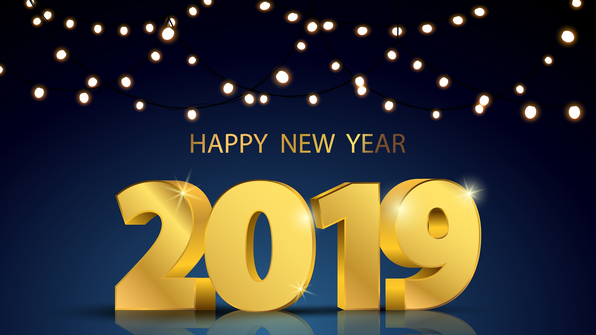 2019 New Year Background Wallpapers - New Year Background Images 2019 , HD Wallpaper & Backgrounds