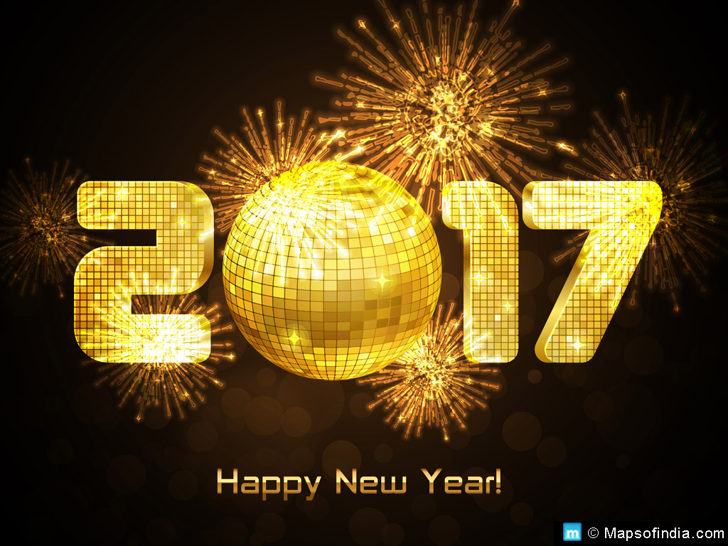 New Year Ke Wallpaper Happy - Advance Happy New Year 2017 Video , HD Wallpaper & Backgrounds