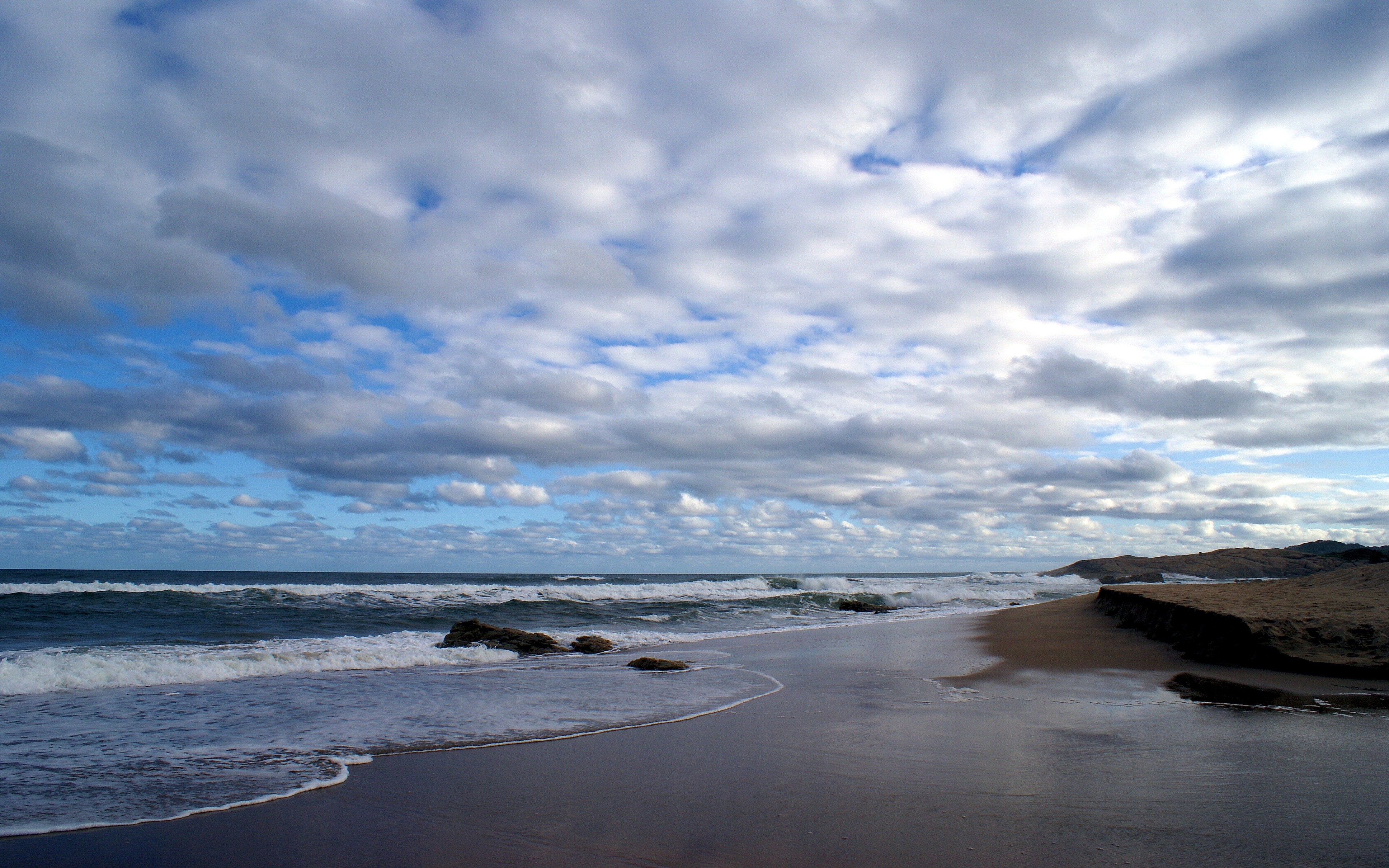 Sky Beautiful Clue Beaches Sand Nature Beach Waves - Iphone 7 Beach , HD Wallpaper & Backgrounds