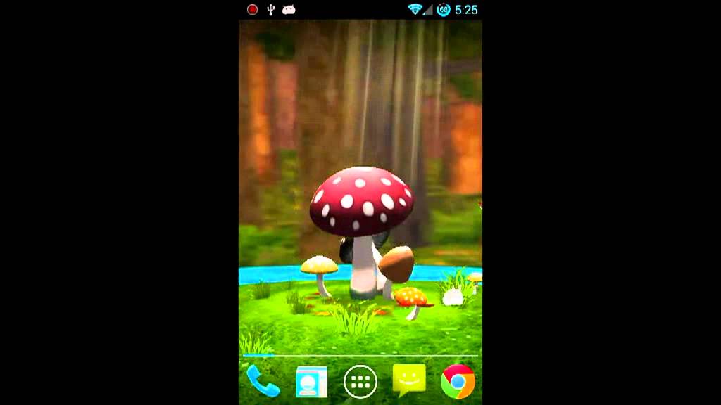 3d Mushroom Garden Live Wallpaper - Shiitake , HD Wallpaper & Backgrounds