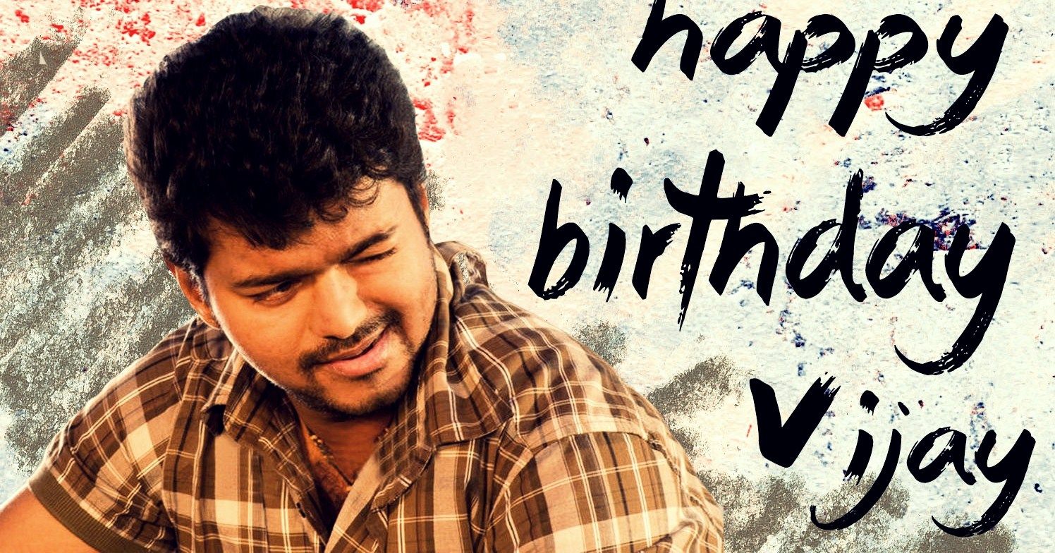 Vijay Birthday Wallpapers - Vijay Birthday Video Download , HD Wallpaper & Backgrounds