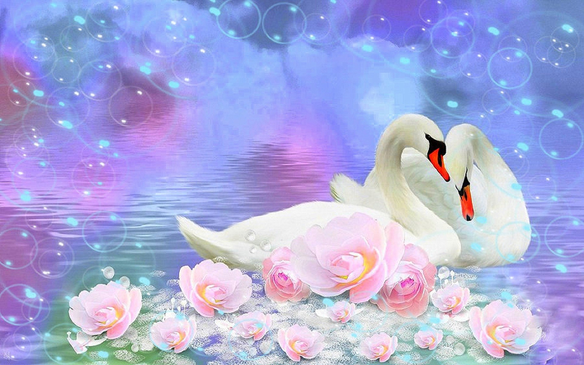 Wild Animals, Funny Wallpapers, Download Animal Photos, - Swans In Love Animated , HD Wallpaper & Backgrounds
