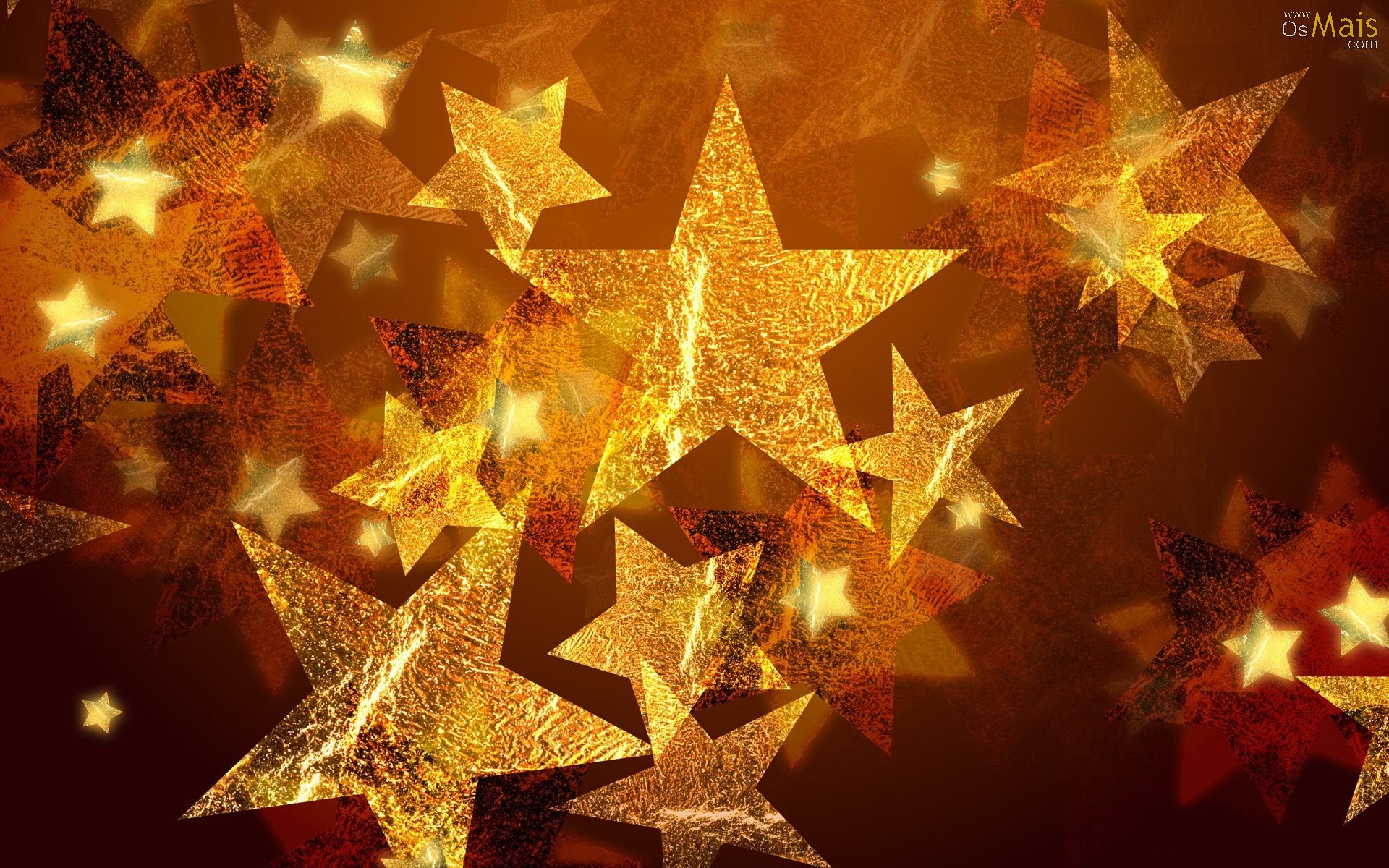 Papel De Parede Estrelas Douradas - Christmas Star Hd , HD Wallpaper & Backgrounds