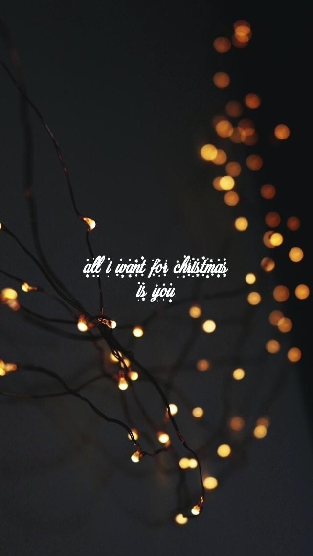 Cute Christmas Iphone Wallpaper Tumblr Winkelbottomscom - Iphone Wallpaper Fairy Lights , HD Wallpaper & Backgrounds