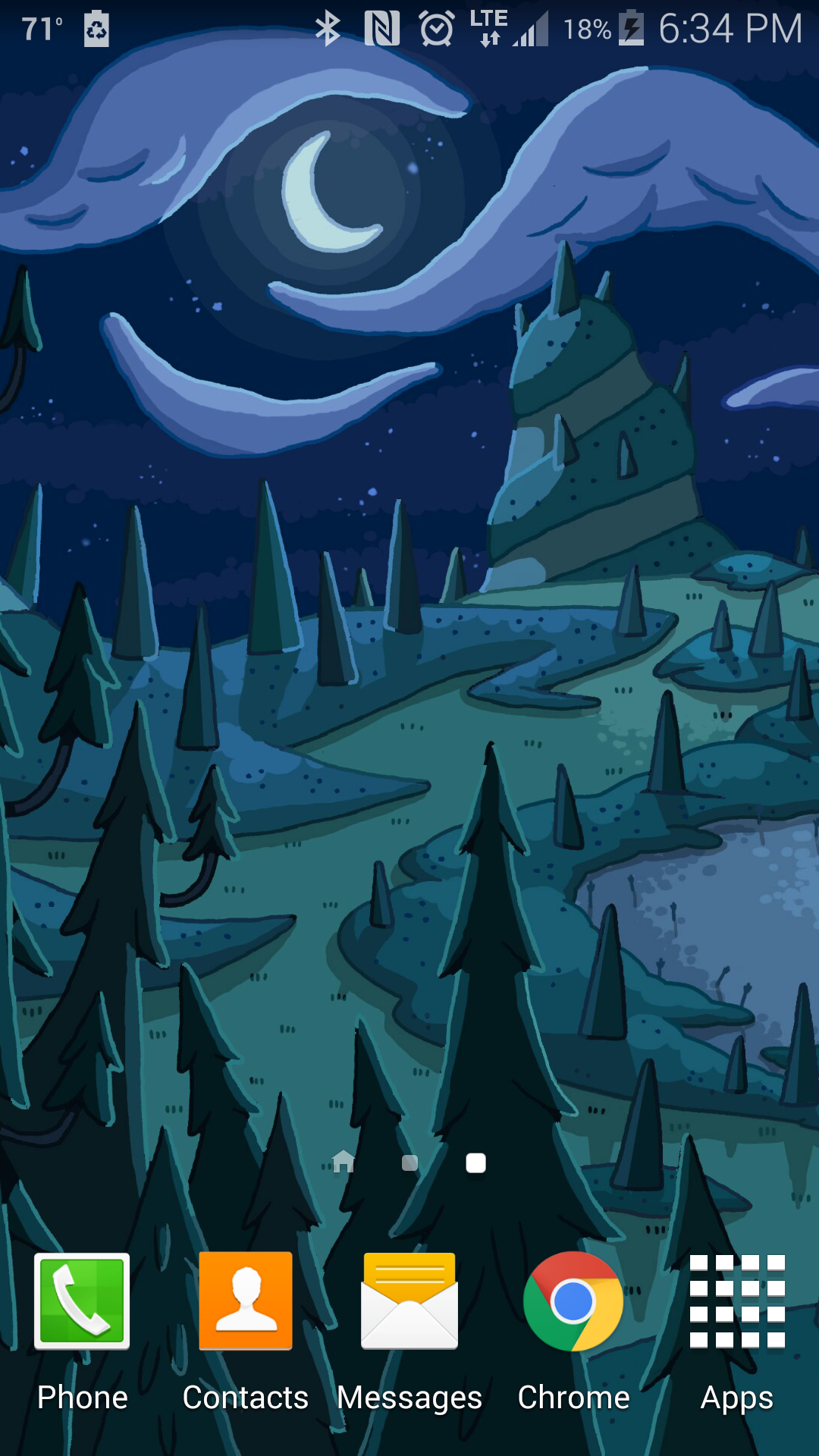 Forest - Adventure Time Treehouse Night , HD Wallpaper & Backgrounds