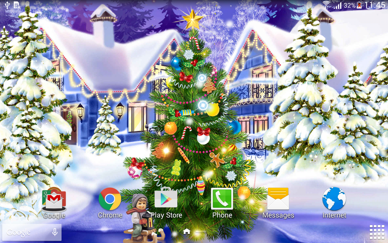 View Original Size Source - Christmas Live Wallpaper 2017 , HD Wallpaper & Backgrounds