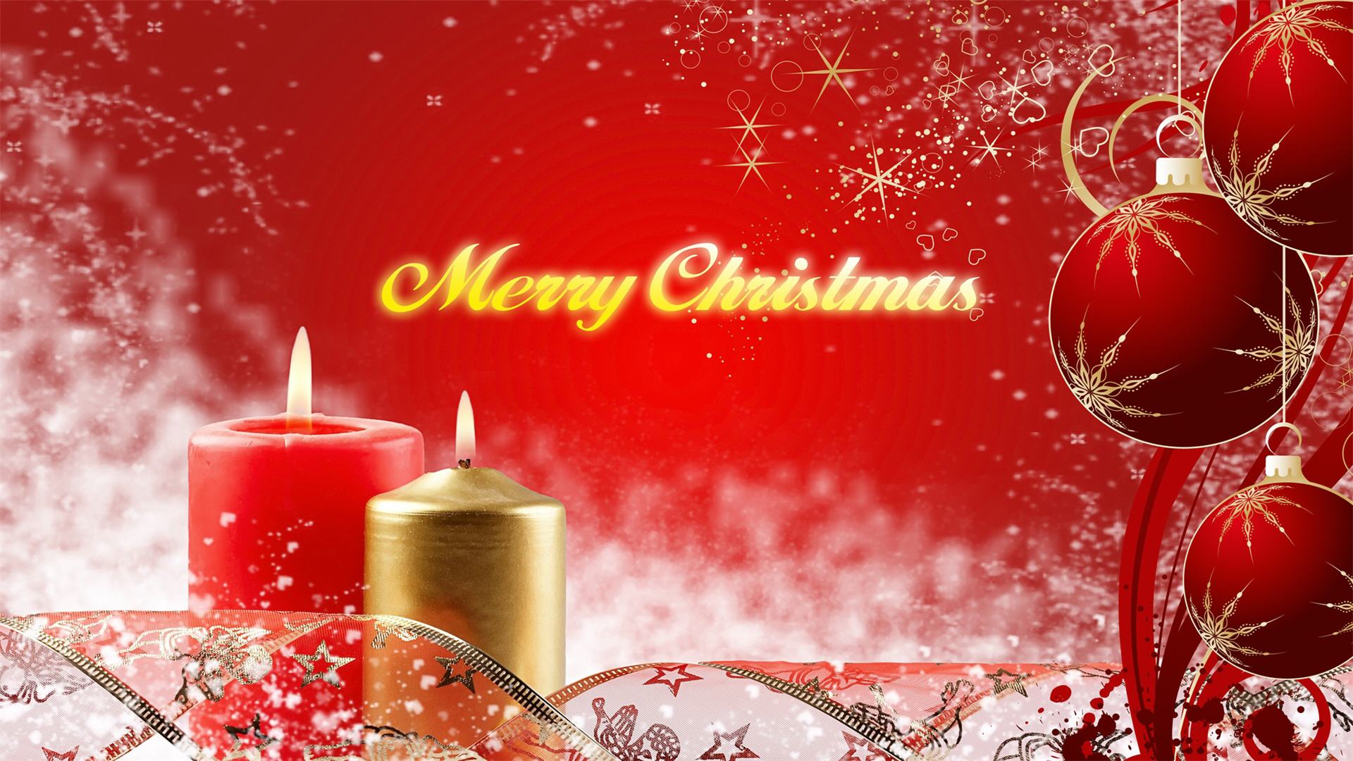Merry Christmas Candle - Beautiful Christmas Desktop Background , HD Wallpaper & Backgrounds
