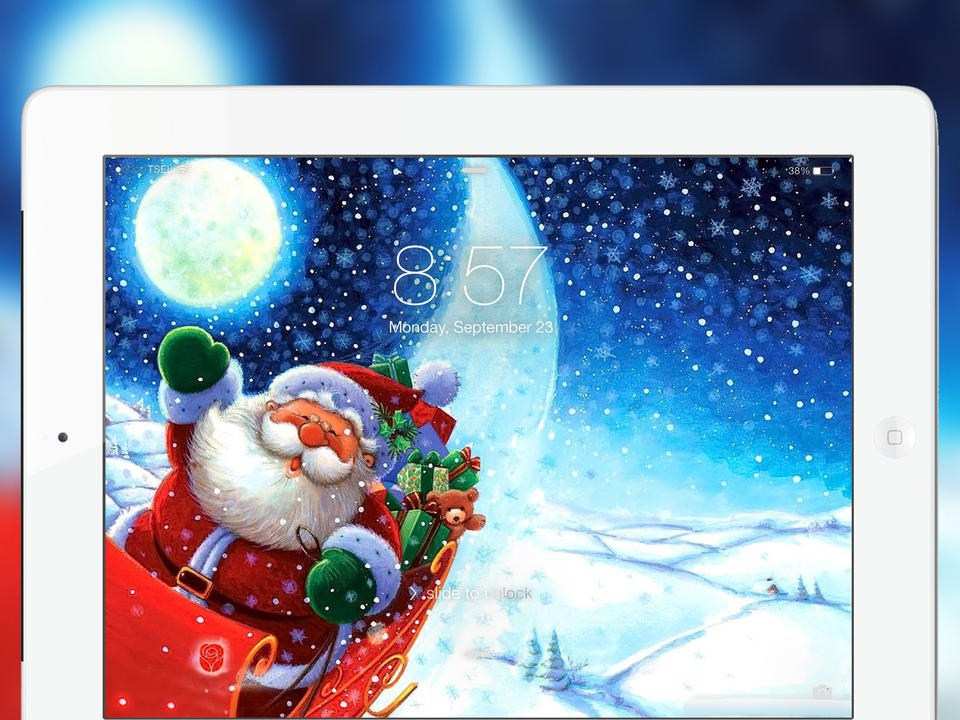 Santa Wall Hd Parallax Christmas Live Wallpapers For - Happy Christmas Day Hd , HD Wallpaper & Backgrounds