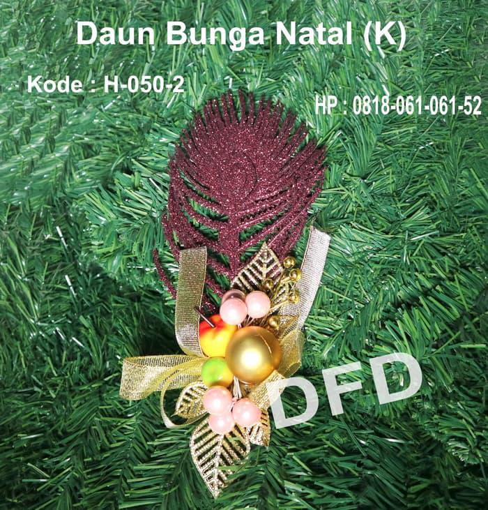 Unik Daun Bunga Pohon Natal Gliter K Ornamen Natal - Christmas Ornament , HD Wallpaper & Backgrounds