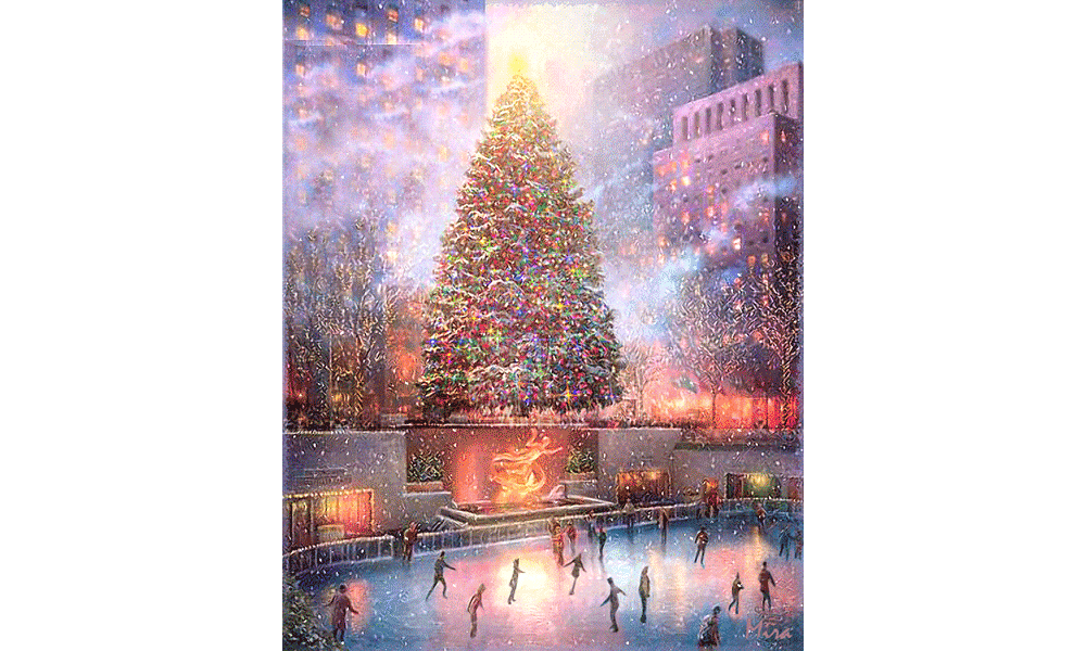 30 Wonderful Christmas Tree Animated Gifs - Christmas Art Animated Gifs , HD Wallpaper & Backgrounds