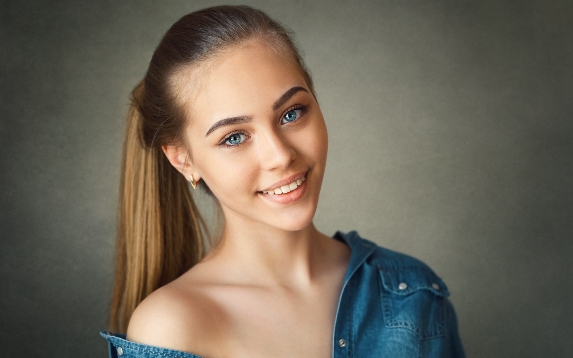 Wallpaper Of Blue Eyes, Face, Girl, Model, Smile, Sonia - Wallpaper , HD Wallpaper & Backgrounds