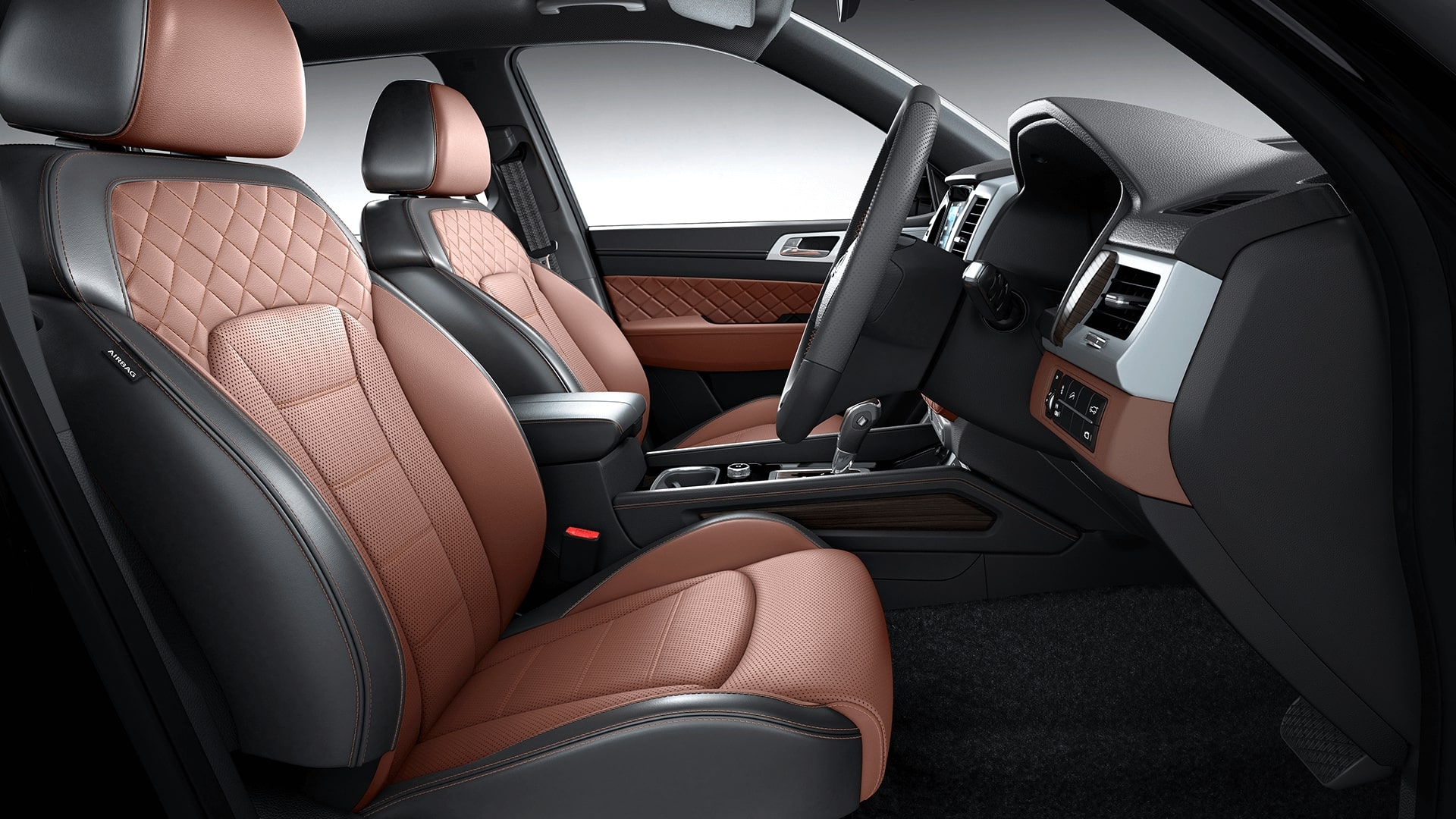 Interior With Leather Seat - Mahindra Alturas Interior , HD Wallpaper & Backgrounds