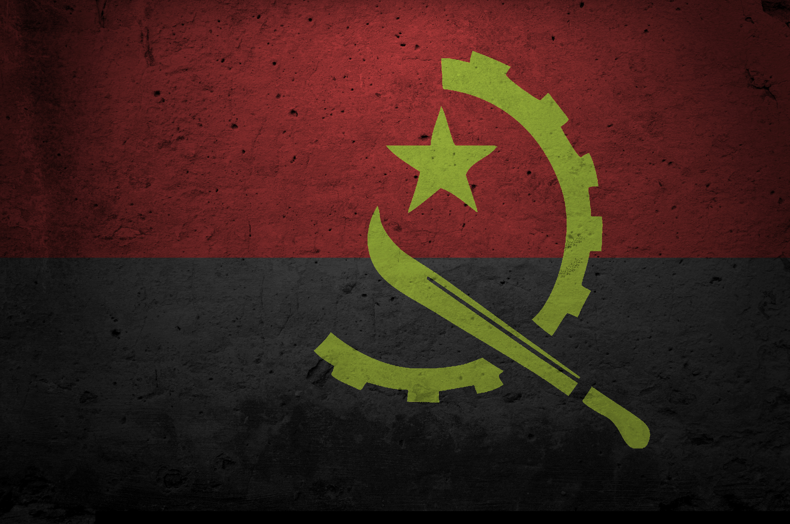 Flag Of Angola Res - Angola Flag , HD Wallpaper & Backgrounds