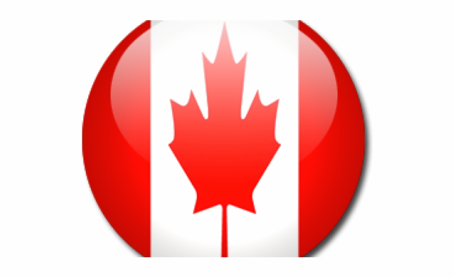 Canada Flag Button Png - Canada Round Flag Png , HD Wallpaper & Backgrounds