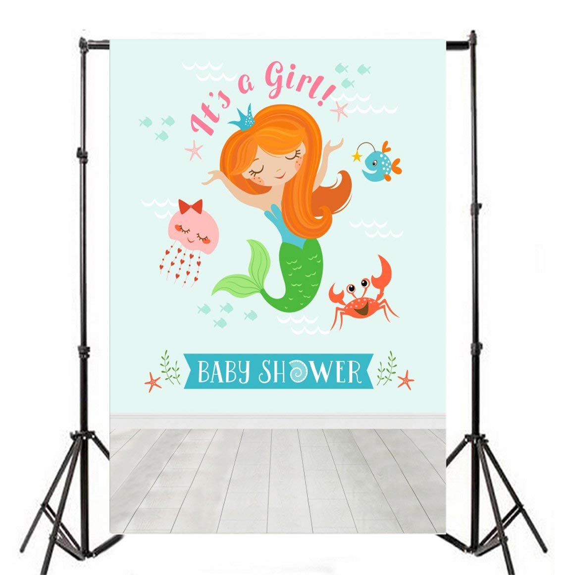 Celebration Cute Mermaid Fish Crab Decoration Interior - Photography , HD Wallpaper & Backgrounds