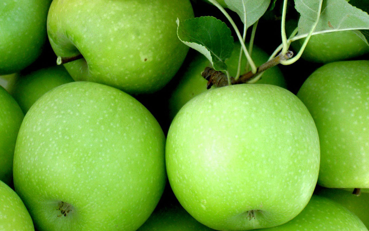 Green Apple Hd Desktop Wallpaper 2 Wallpapers - Green Apple Fruit Hd , HD Wallpaper & Backgrounds