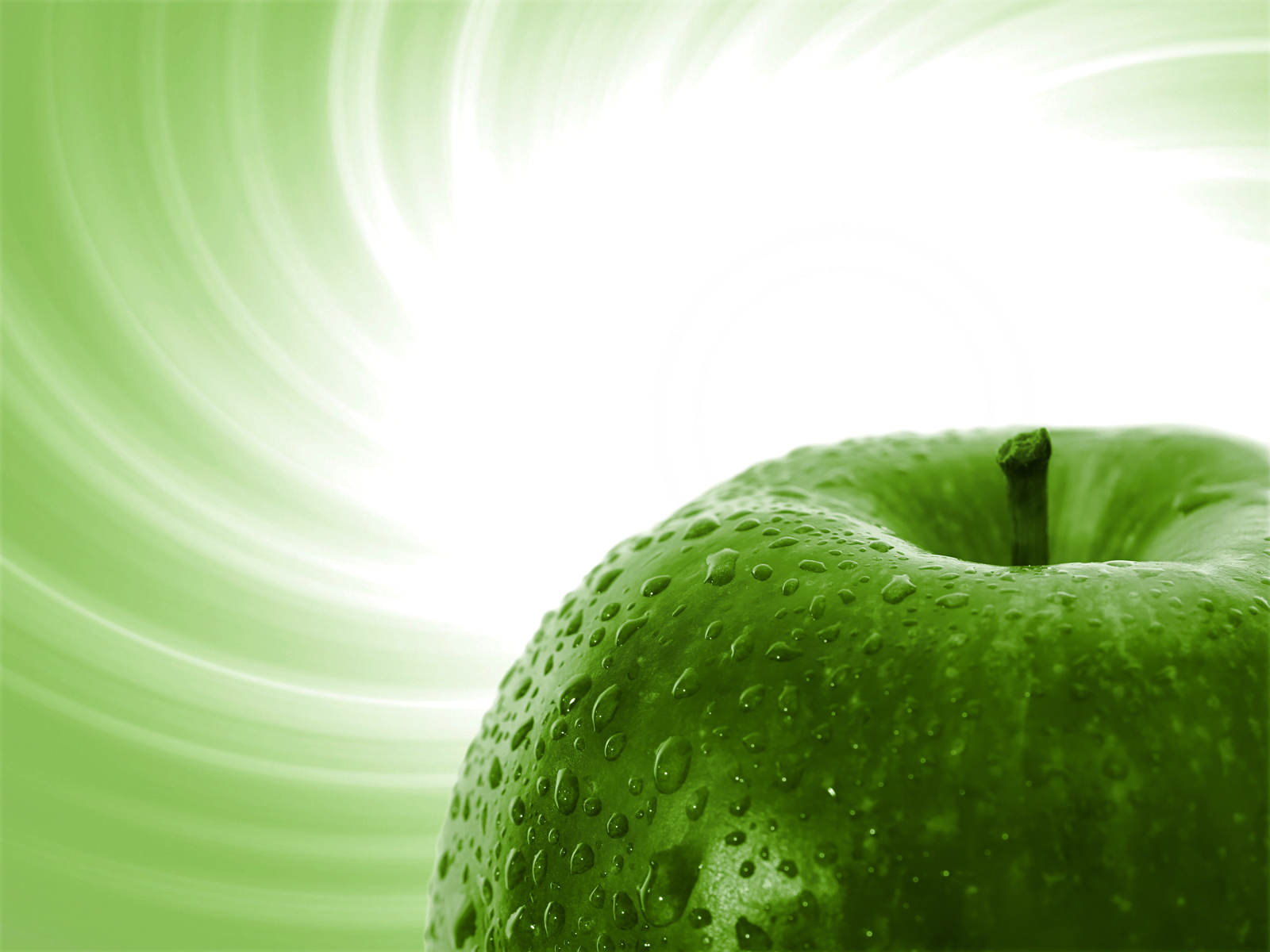 Green Apple Wallpaper - Green Apple With Background , HD Wallpaper & Backgrounds