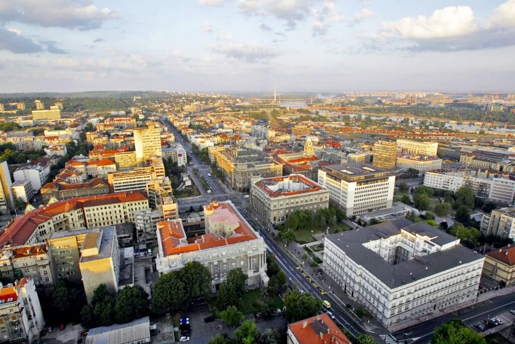 Belgrade City With Vibrant Spirit And Romantic Soul - Belgrade Sky View , HD Wallpaper & Backgrounds