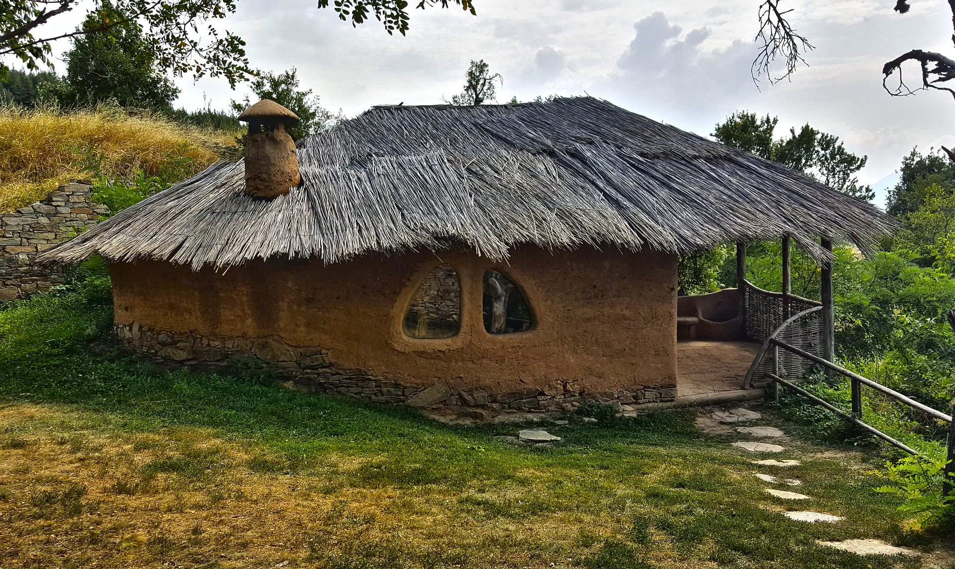 Stunning Nature Village House Wallpaper - Rural House Landscape Photography , HD Wallpaper & Backgrounds