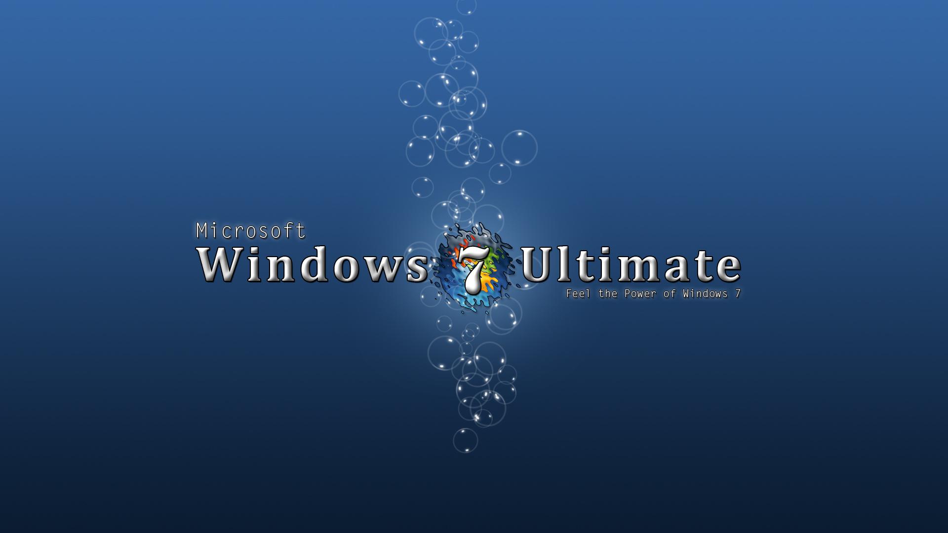 Blue Windows 7 Ultimate - Sfondi Windows 7 Ultimate , HD Wallpaper & Backgrounds