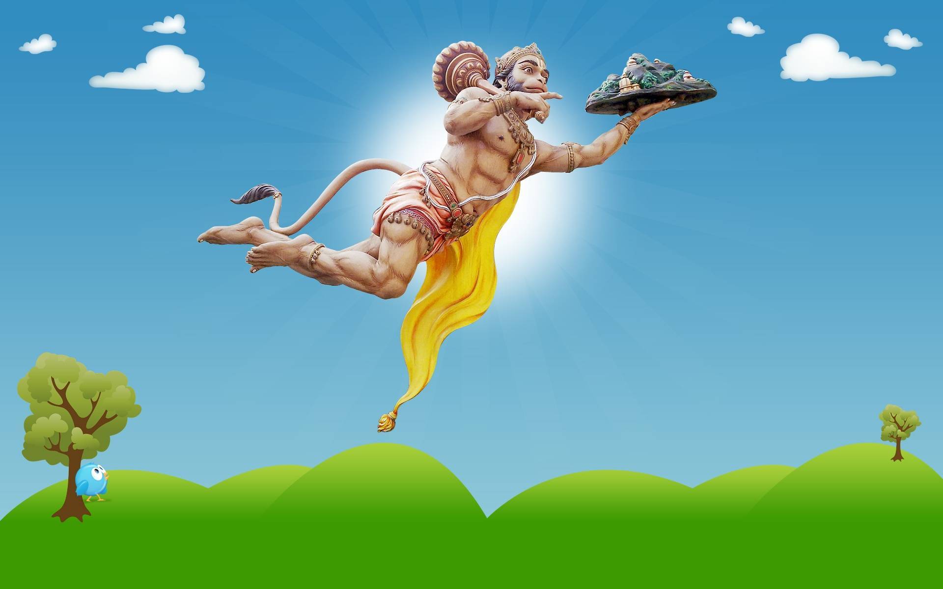3d Wallpaper Images - High Resolution Lord Hanuman , HD Wallpaper & Backgrounds