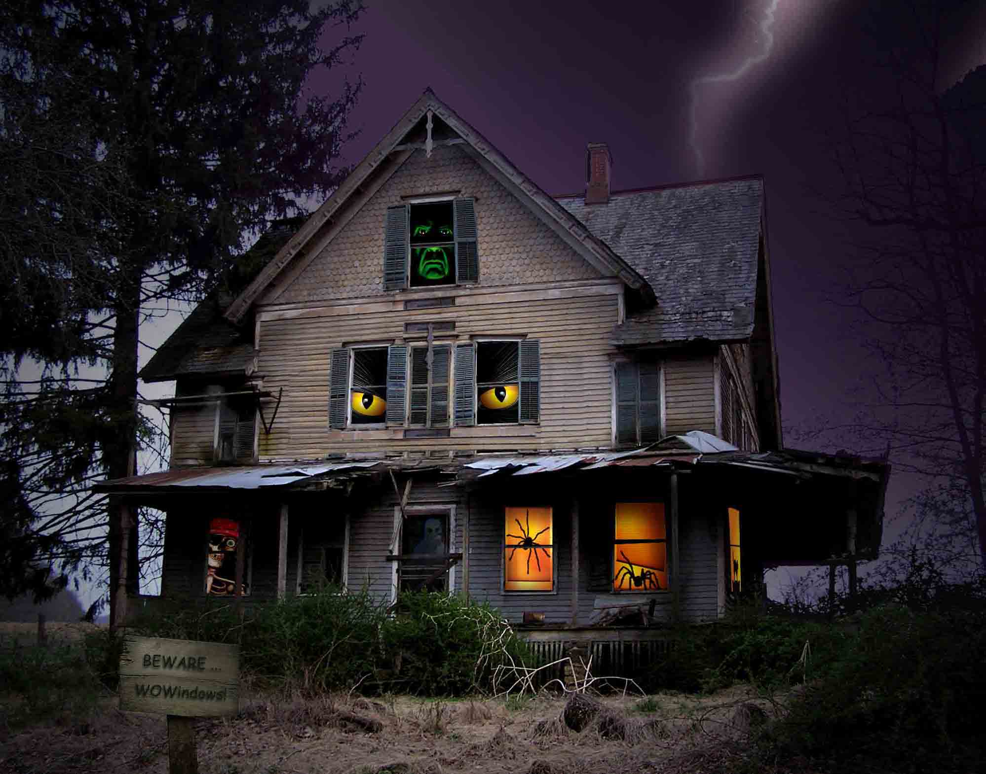 Scary House Wallpapers Phone - Spooky Halloween Haunted House , HD Wallpaper & Backgrounds