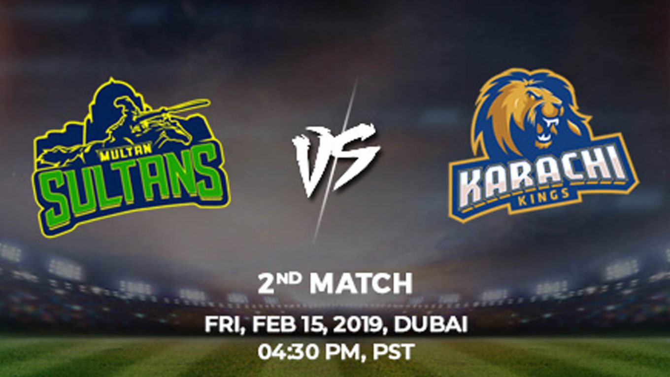 2nd Match, Karachi Kings Vs Multan Sultans, Today Match - Graphic Design , HD Wallpaper & Backgrounds