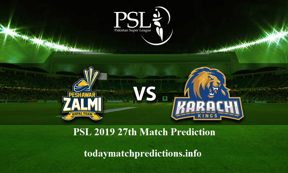 Kk Vs Pz 27th Match Prediction Psl - Peshawar Zalmi Vs Karachi Kings , HD Wallpaper & Backgrounds