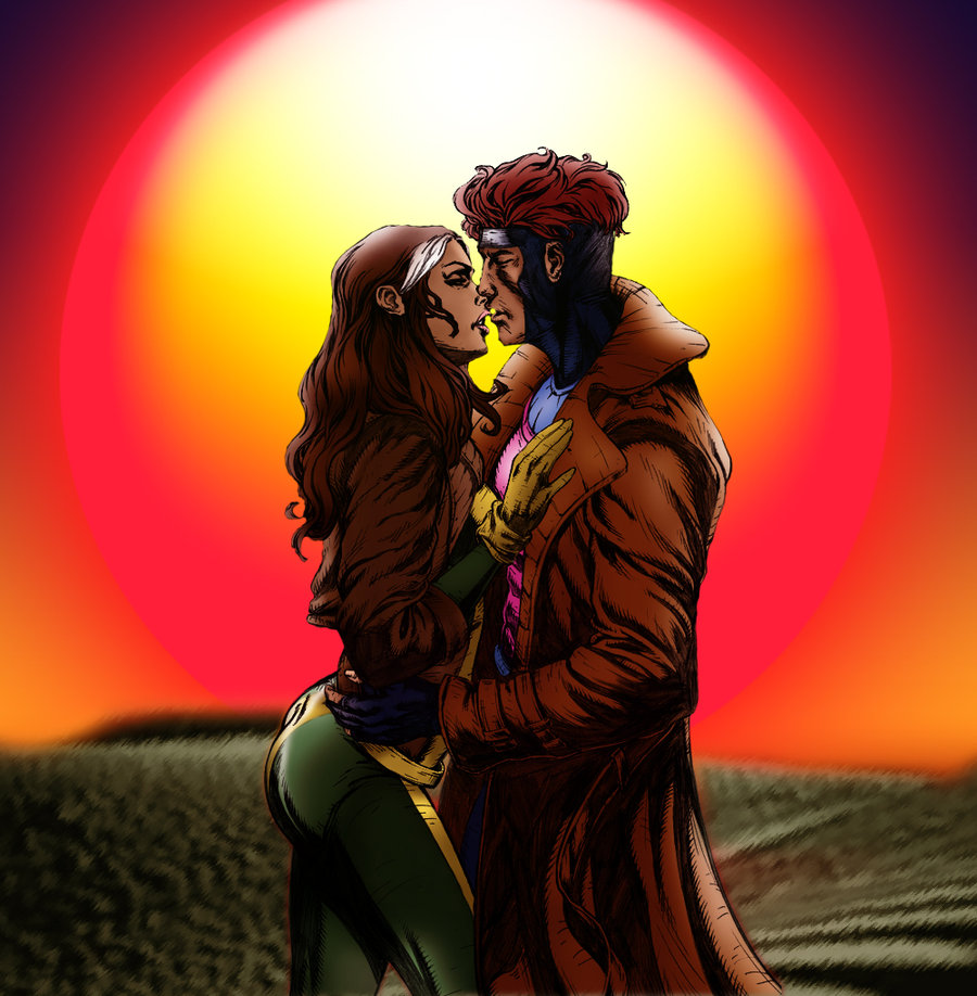 Download - Love Rogue And Gambit , HD Wallpaper & Backgrounds