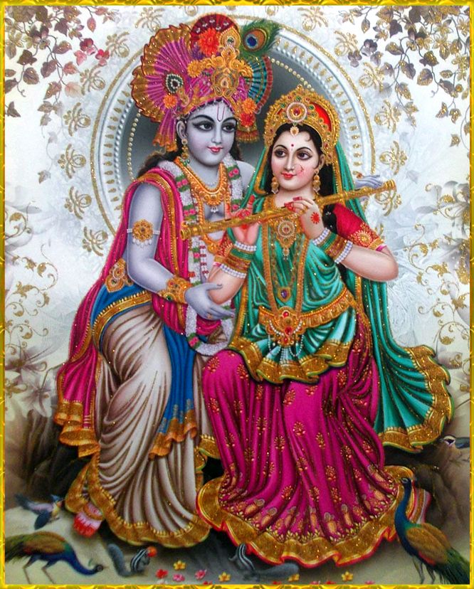 Radha Krishna Hd Wallpaper For Mobile - Lord Krishna And Radha In Love , HD Wallpaper & Backgrounds