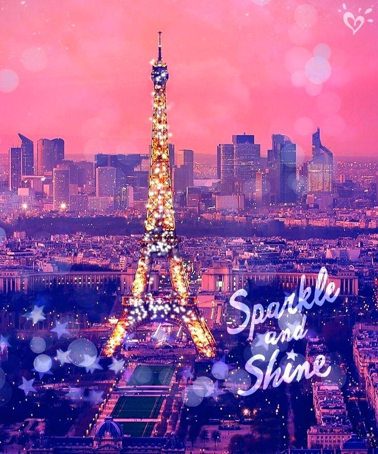 Paris Wallpaper Sparkle As Bright As Lights By Night - Cute Paris Wallpapers For Girls , HD Wallpaper & Backgrounds