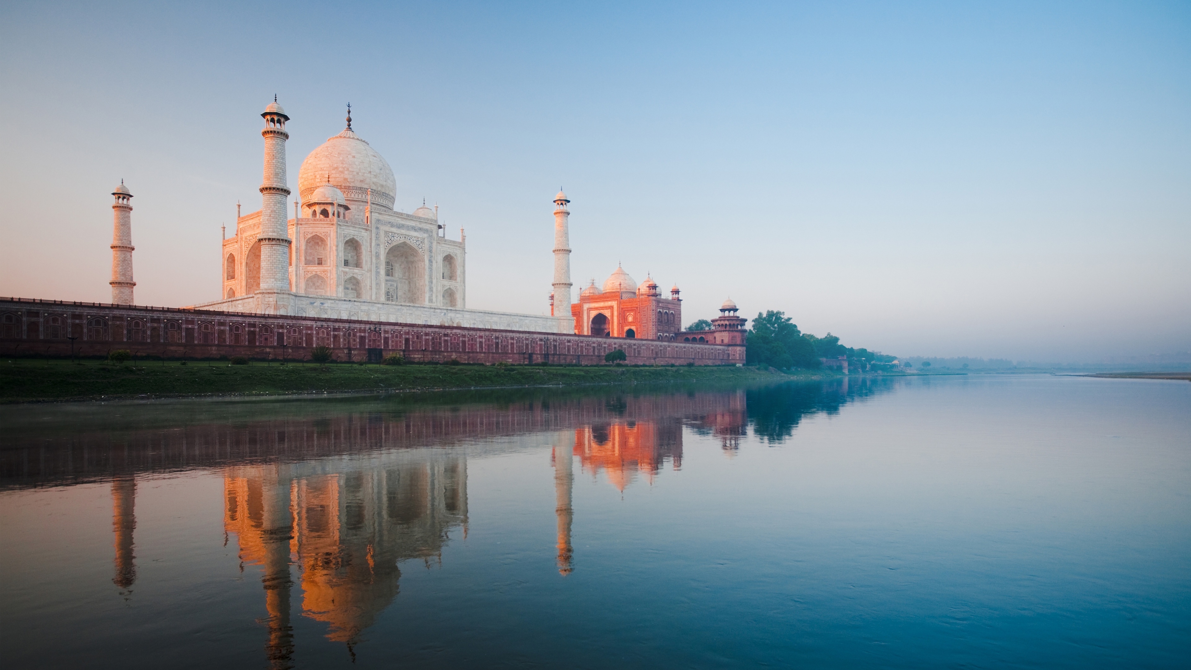 Taj Mahal Yamuna River , HD Wallpaper & Backgrounds