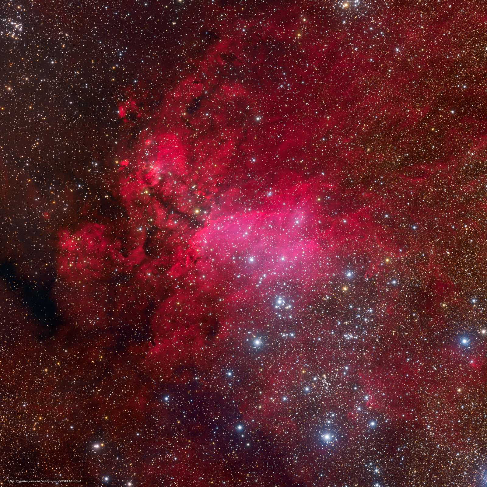 Download Wallpaper Emission Nebula, Constellation, - Prawn Nebula , HD Wallpaper & Backgrounds