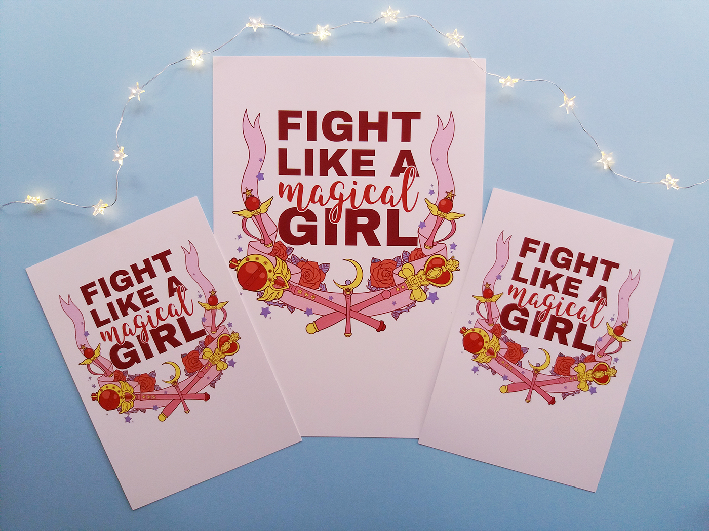 Fight Like A Magical Girl Print - Craft , HD Wallpaper & Backgrounds