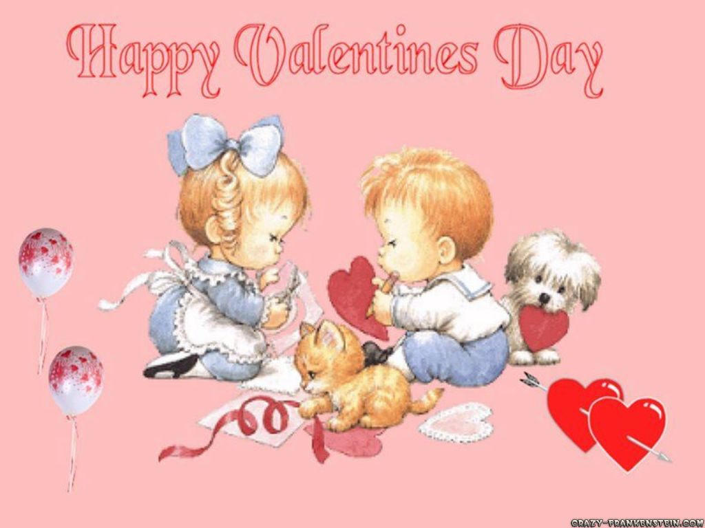 Couple Baby Valentines Day Picture - Happy Valentine Day Image For Friend , HD Wallpaper & Backgrounds