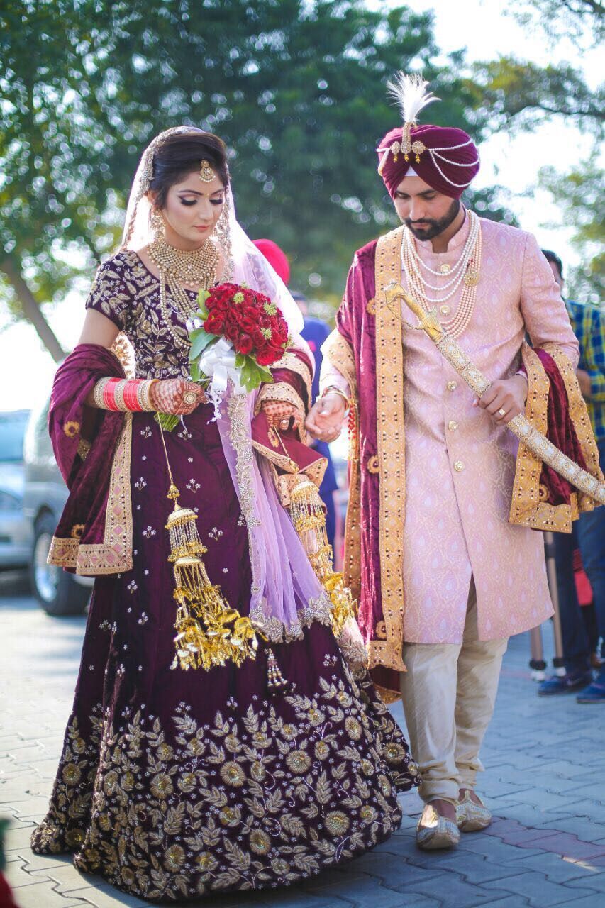 Punjabi Wedding Dresses For Couples , HD Wallpaper & Backgrounds