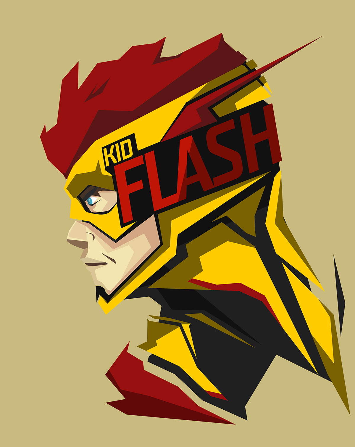 Kid Flash Animated Character Poster, Superhero, Flash, - Kid Flash , HD Wallpaper & Backgrounds
