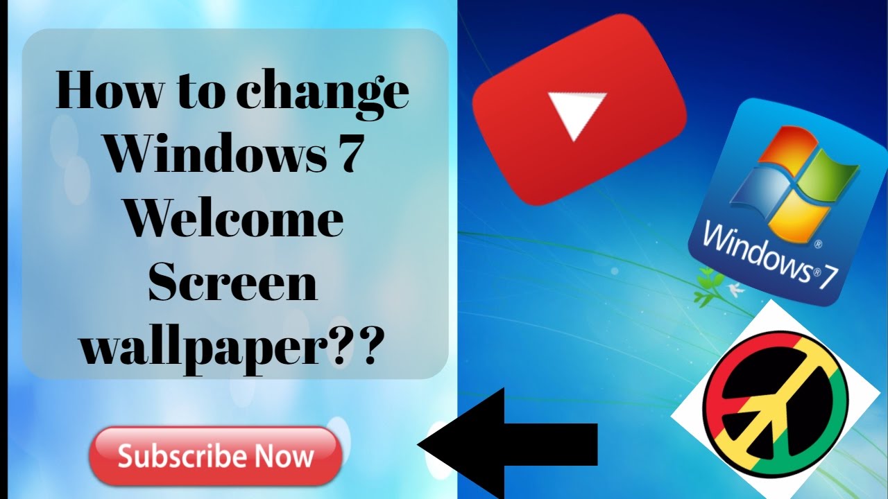 How To Change Windows 7 Welcome/login Screen Background - Ba , HD Wallpaper & Backgrounds