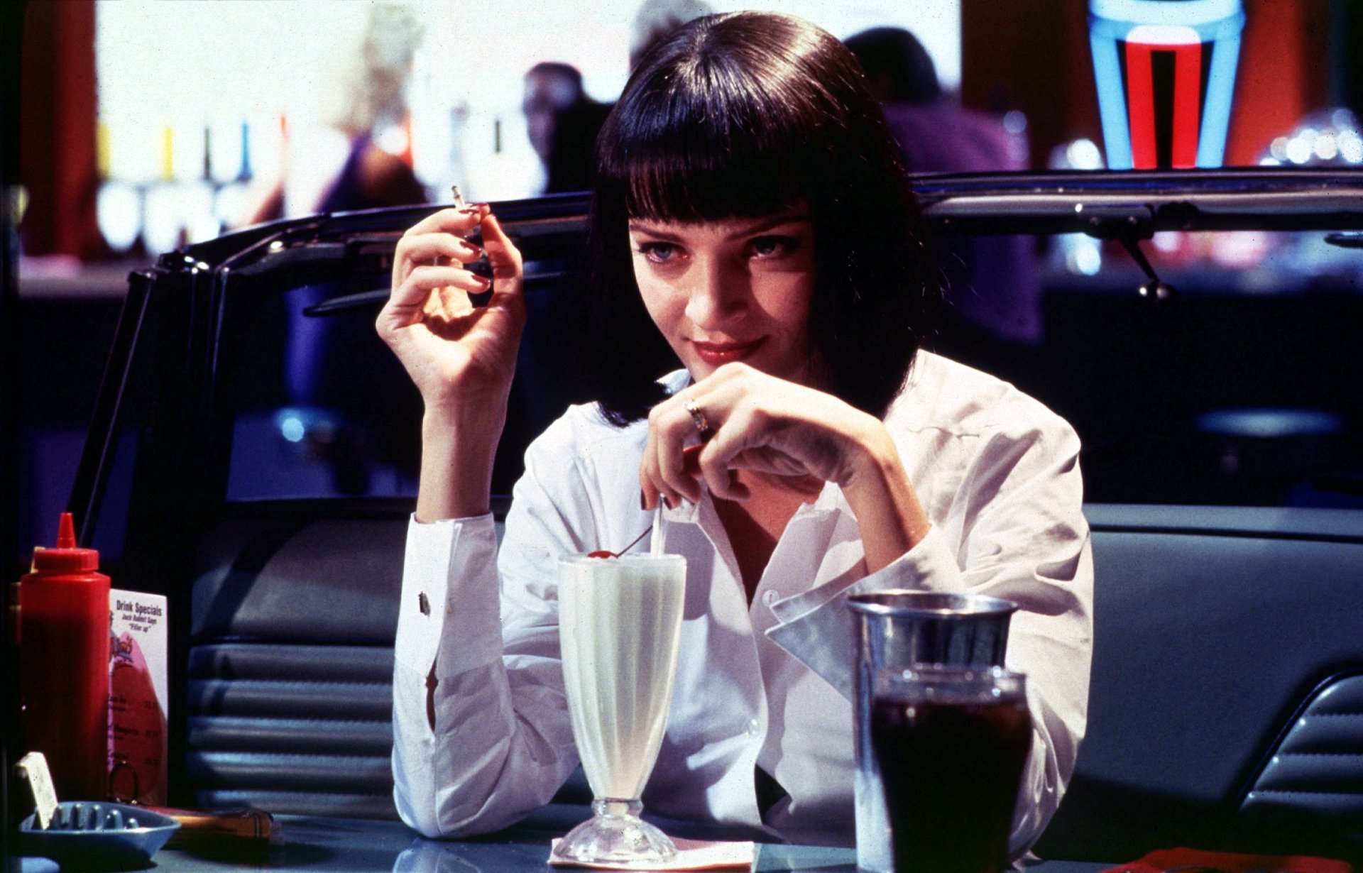 Pulp Fiction Mia Wallace Uma Thurman - Uma Thurman Pulp Fiction , HD Wallpaper & Backgrounds