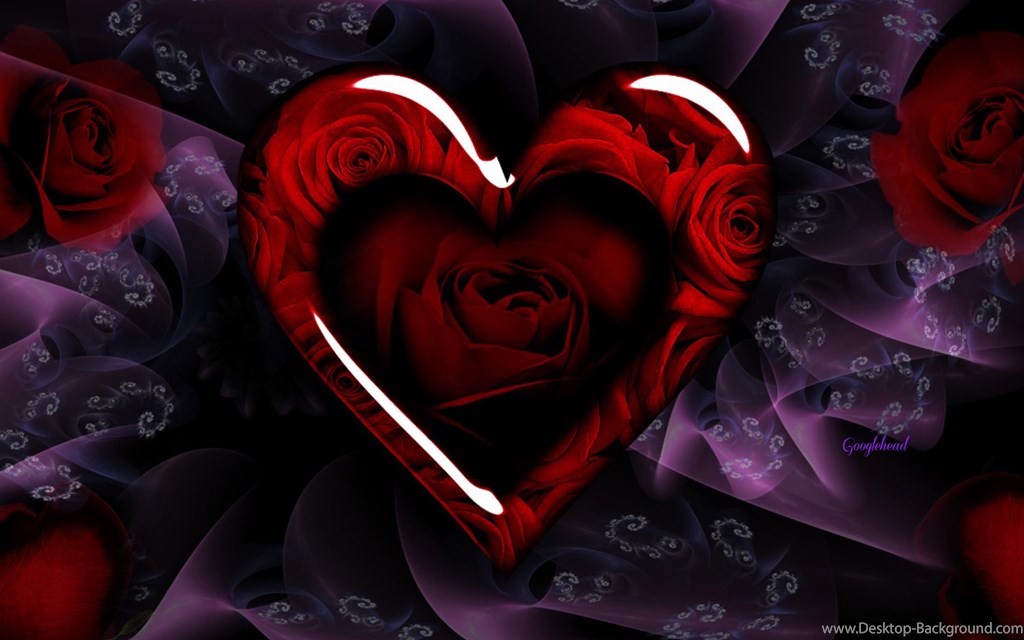 Red Rose Heart Desktop Wallpaper, Hd Desktop Wallpapers - Wallpaper , HD Wallpaper & Backgrounds