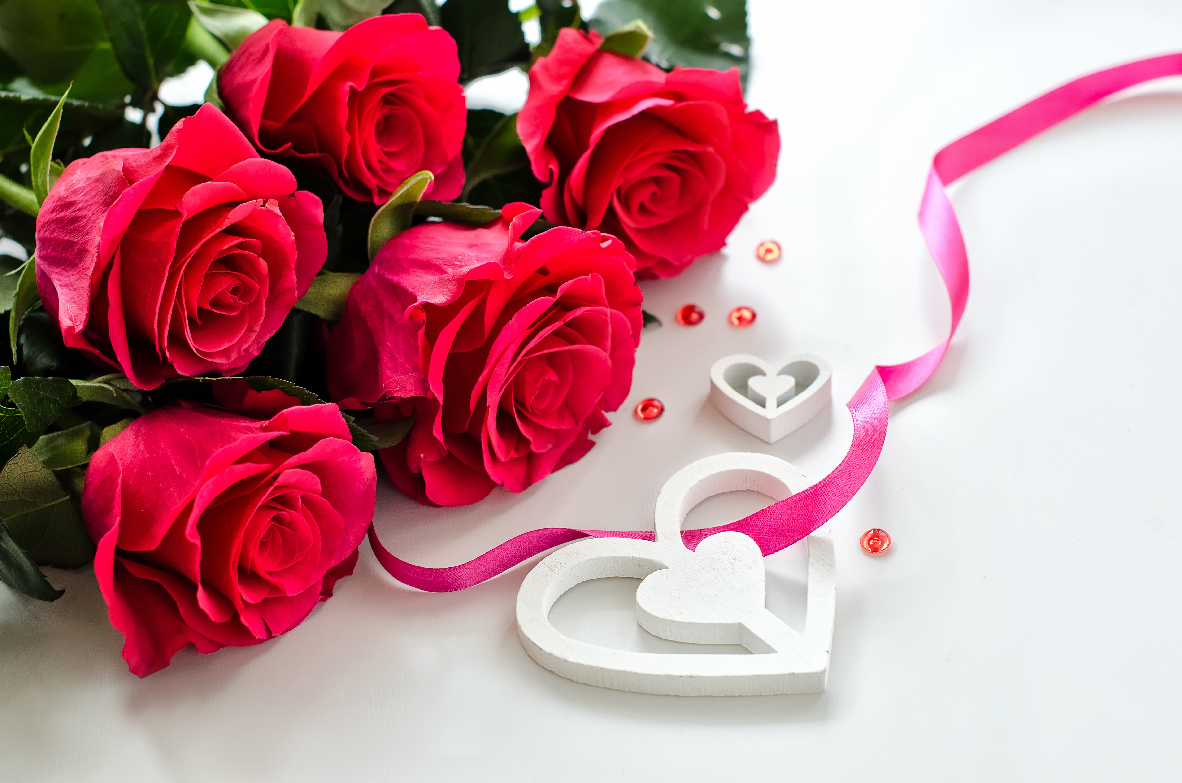 Wallpapers Valentine's Day Heart Red Roses Flowers - Love Rose , HD Wallpaper & Backgrounds