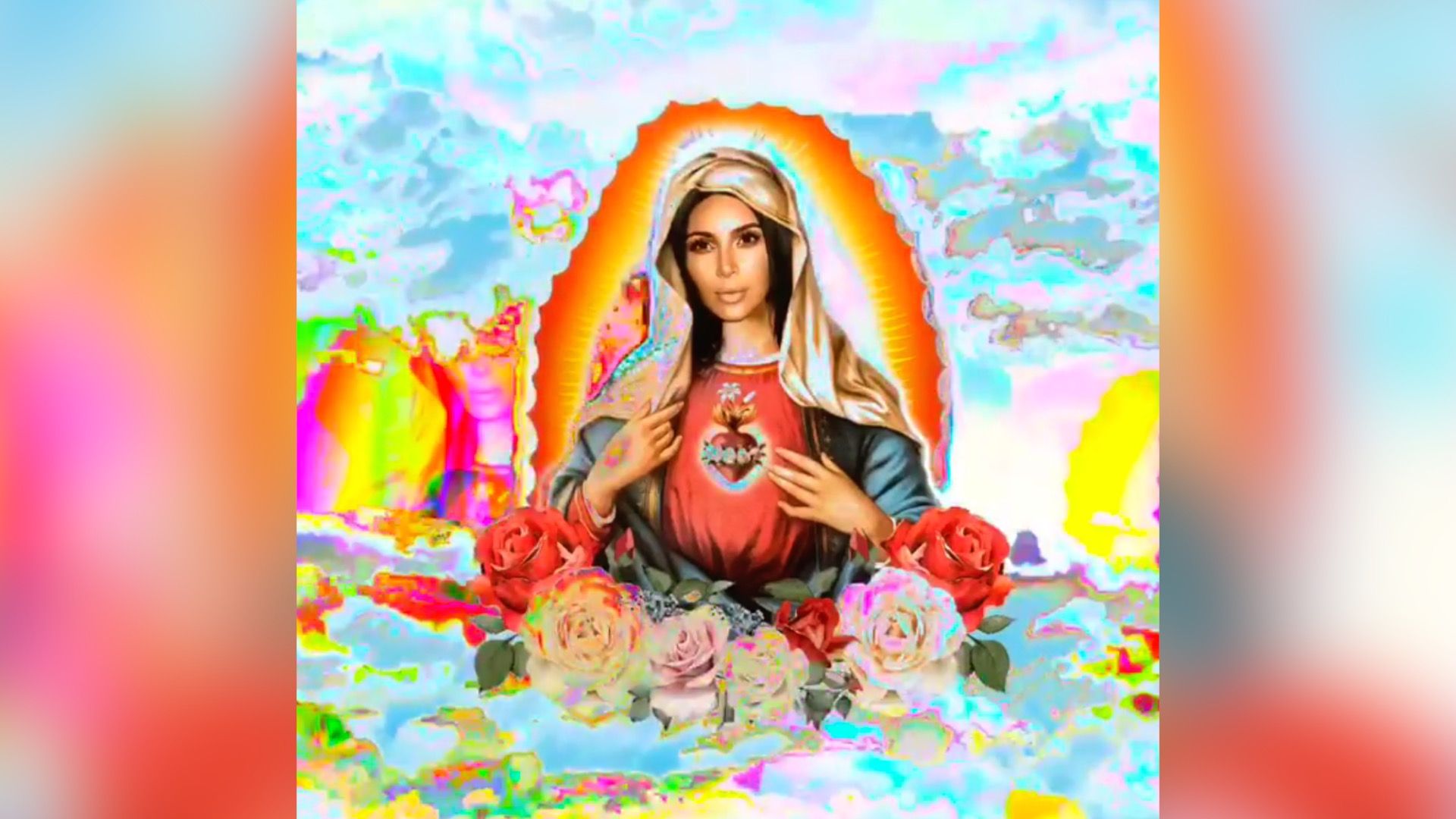 Virgin Mary Kim Kardashian , HD Wallpaper & Backgrounds