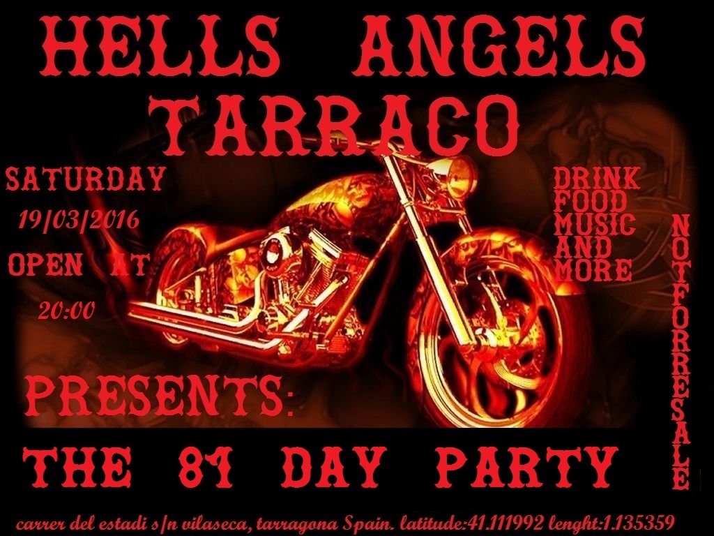 Hells Angels Tarraco - Hells Angels 81 Day , HD Wallpaper & Backgrounds